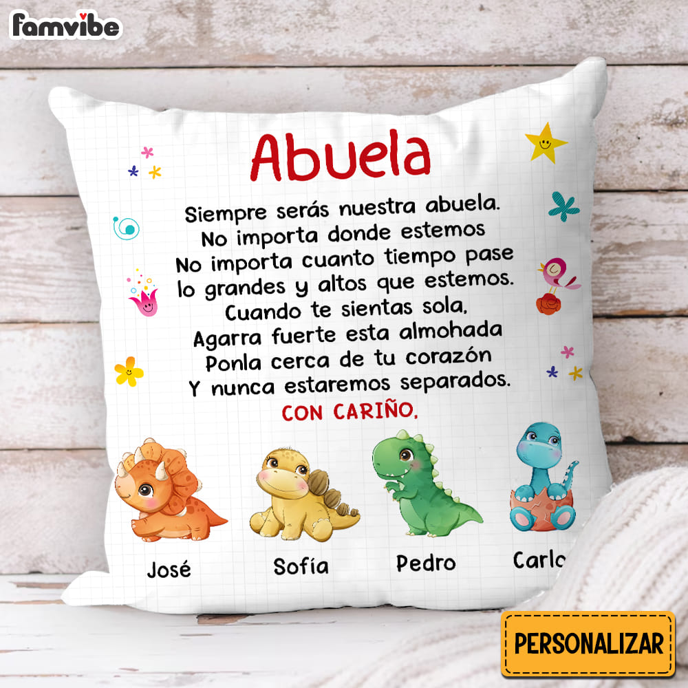 Personalized Gift For Grandma Spanish Pillow 30498 Primary Mockup