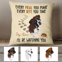 Personalized Boxer Dog Watching Pillow JR282 81O60 (Insert Included) thumb 1