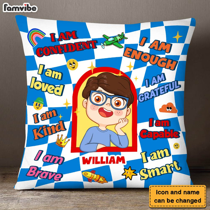 Personalized Gift For Grandson  Affirmation Pillow 30501 1