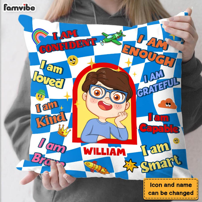 Personalized Gift For Grandson  Affirmation Pillow 30501 1