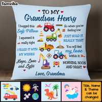 Personalized Gift For Grandson Granddaughter Custom Theme Pillow 30505 thumb 1