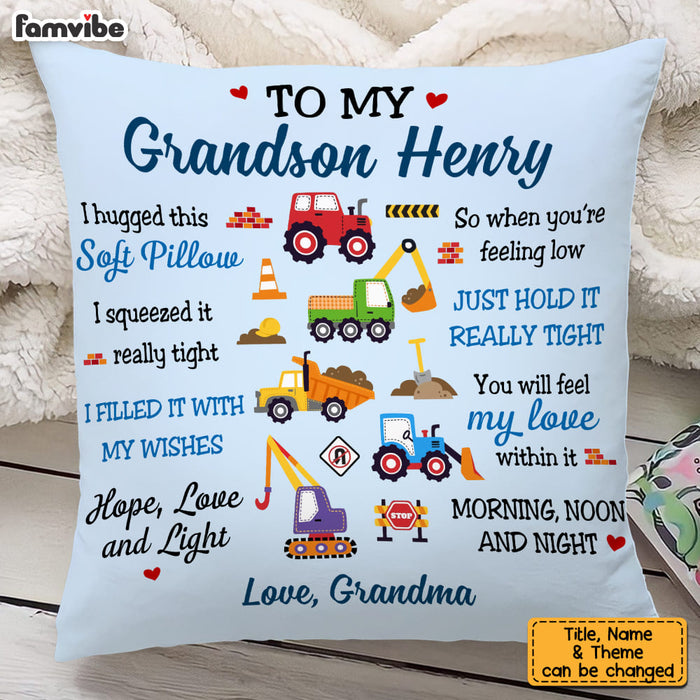 Personalized Gift For Grandson Granddaughter Custom Theme Pillow 30505 1