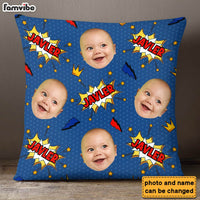 Personalized Gift For Grandson Faces Comic Pillow 30509 thumb 1