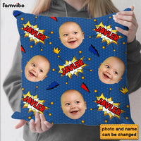 Personalized Gift For Grandson Faces Comic Pillow 30509 thumb 1