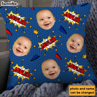 Personalized Gift For Grandson Faces Comic Pillow 30509 thumb 1