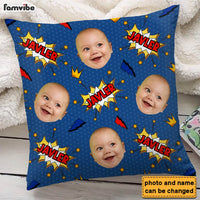 Personalized Gift For Grandson Faces Comic Pillow 30509 thumb 1