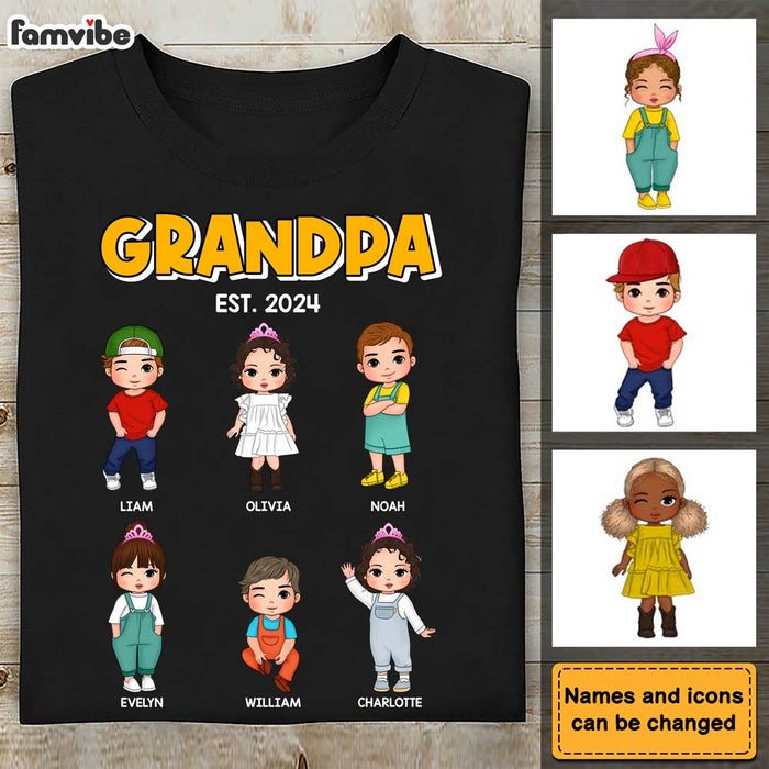Personalized Gift For Grandpa Est. Shirt - Hoodie - Sweatshirt 30510 1
