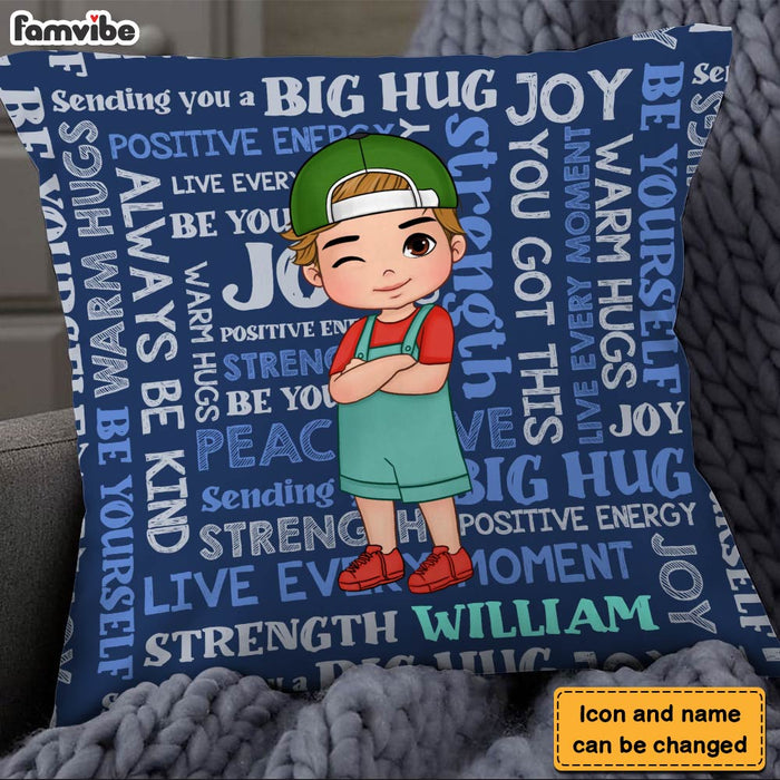 Personalized Gift For Grandson Big Hug Pillow 30512 1