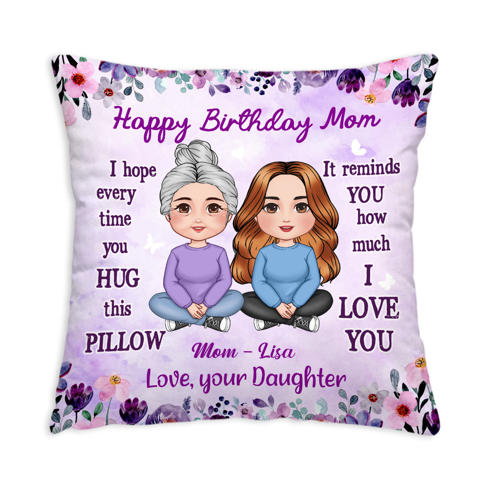 Personalized Gift For Mom I Love You Pillow 30514 Primary Mockup