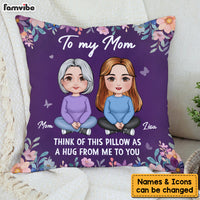 Personalized Gift To My Mom A Hug From Me To You Pillow 30515 thumb 1