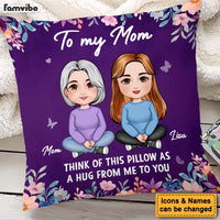Personalized Gift To My Mom A Hug From Me To You Pillow 30515 thumb 1
