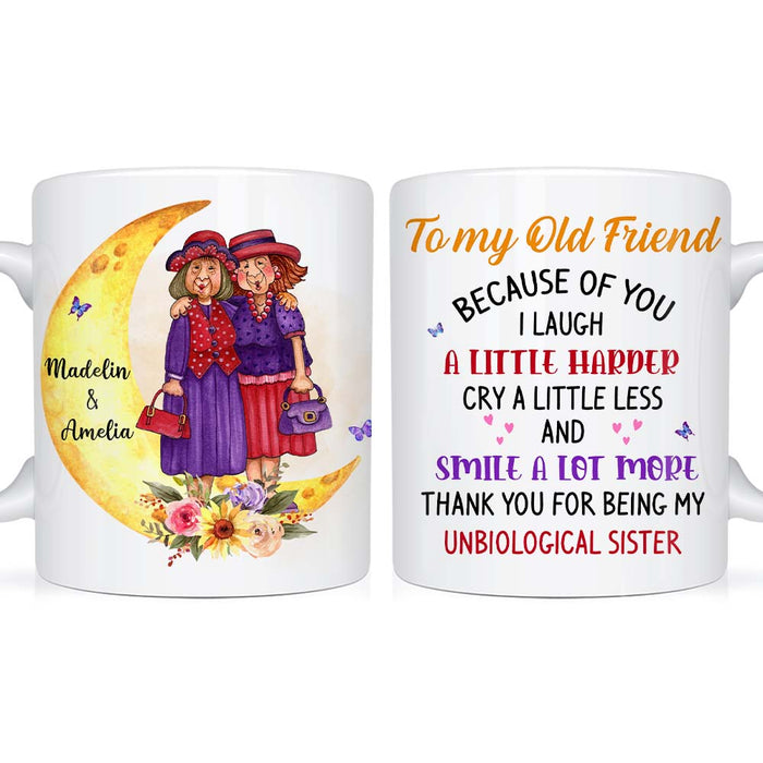 Personalized Gift For Friends To My Old Friend Moon Mug 30517 1