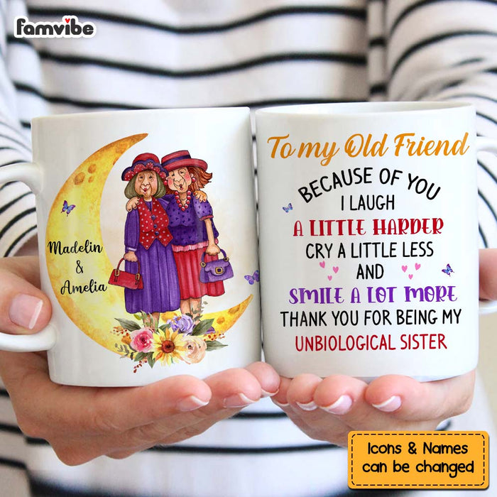 Personalized Gift For Friends To My Old Friend Moon Mug 30517 1