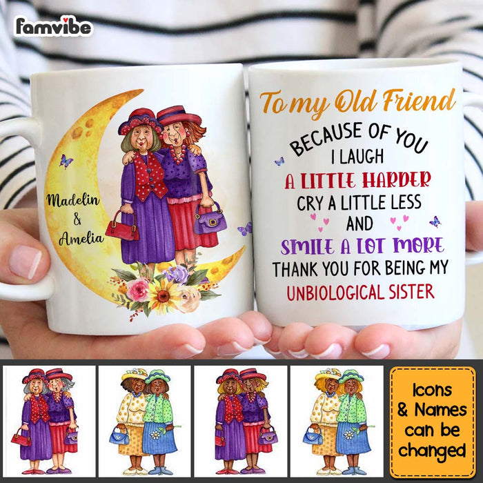 Personalized Gift For Friends To My Old Friend Moon Mug 30517 1