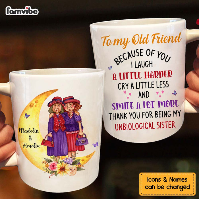 Personalized Gift For Friends To My Old Friend Moon Mug 30517 1