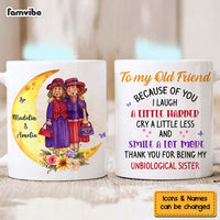 Personalized Gift For Friends To My Old Friend Moon Mug 30517 thumb 1
