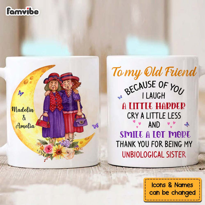 Personalized Gift For Friends To My Old Friend Moon Mug 30517 1