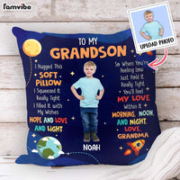 Personalized Gift For Grandson Photo Hug This Pillow 30525 thumb 1