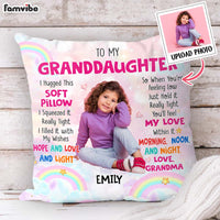 Personalized Gift For Grandson Photo Hug This Pillow 30525 thumb 1