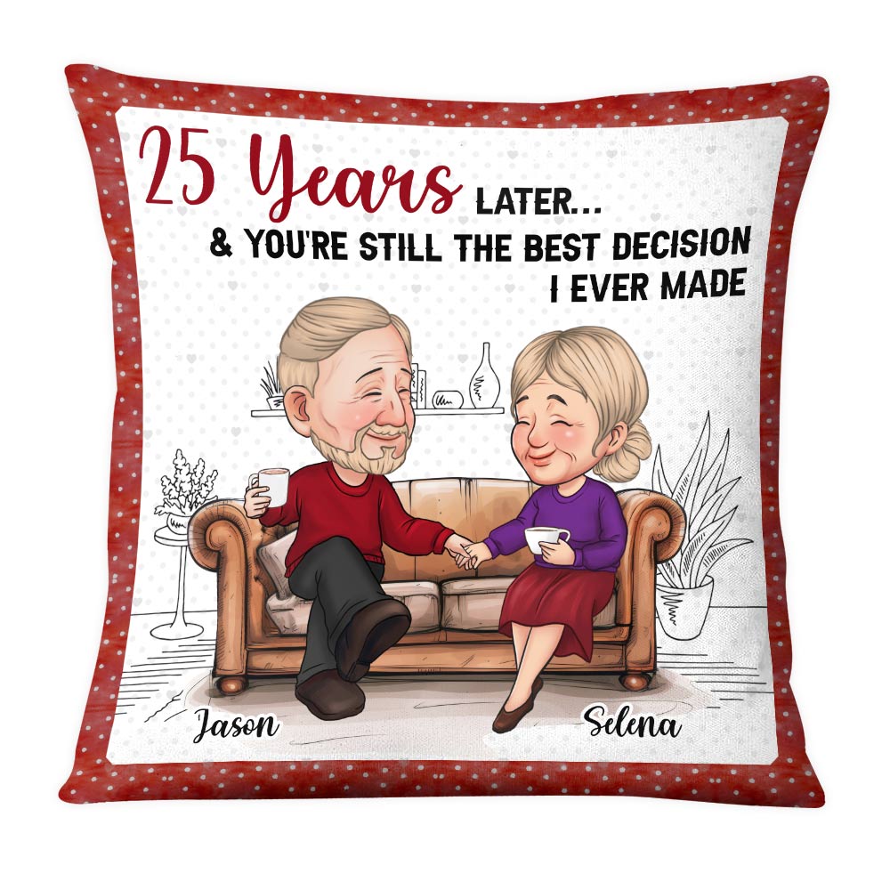 Personalized You Are The Decision Couple Pillow 30526 Primary Mockup