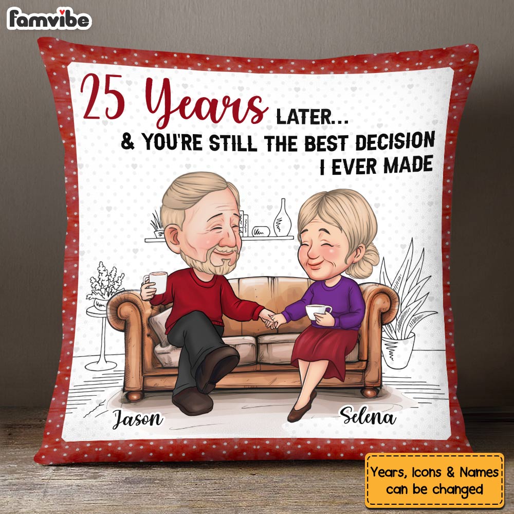 Personalized You Are The Decision Couple Pillow 30526 Primary Mockup