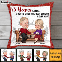 Personalized You Are The Decision Couple Pillow 30526 thumb 1