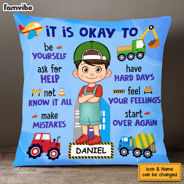 Personalized Gift For Grandson Motivational Kids Pillow 30531 1
