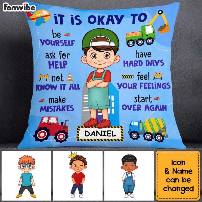 Personalized Gift For Grandson Motivational Kids Pillow 30531 1