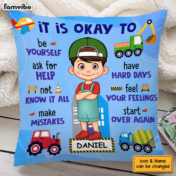 Personalized Gift For Grandson Motivational Kids Pillow 30531 1