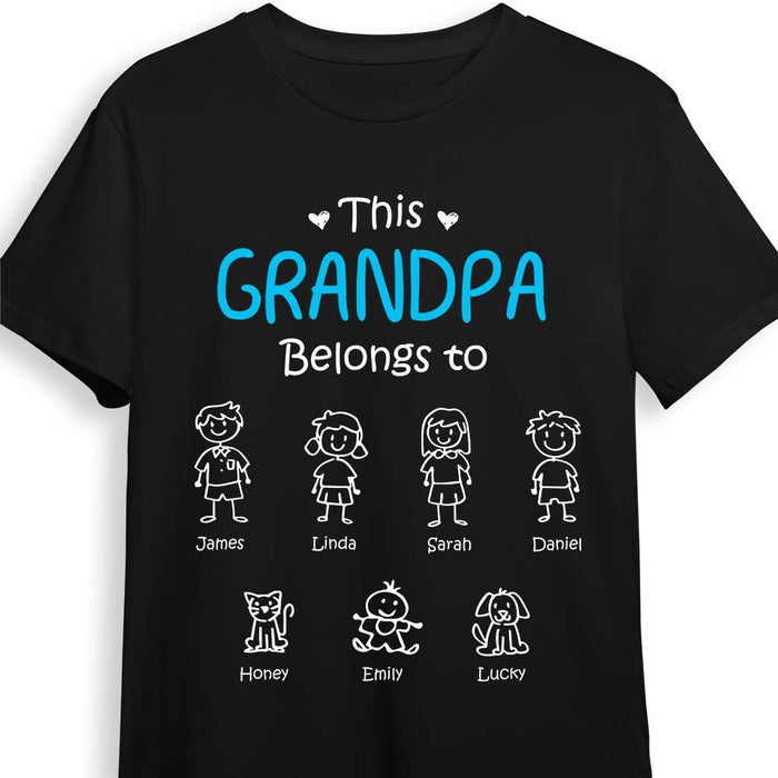 Personalized Gift For This Grandpa Belongs To Shirt - Hoodie - Sweatshirt 30534 1