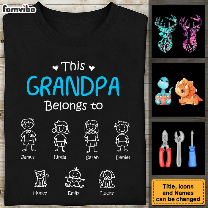 Personalized Gift For This Grandpa Belongs To Shirt - Hoodie - Sweatshirt 30534 1