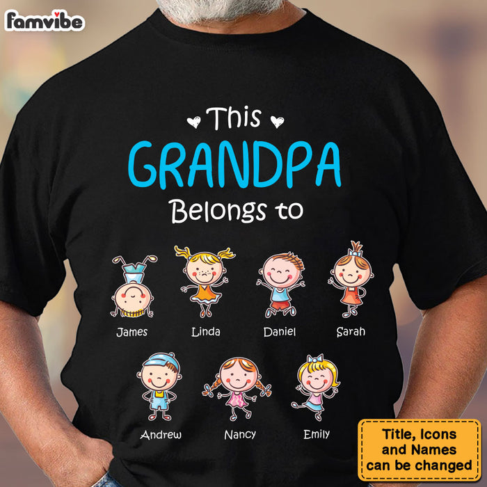 Personalized Gift For This Grandpa Belongs To Shirt - Hoodie - Sweatshirt 30534 1