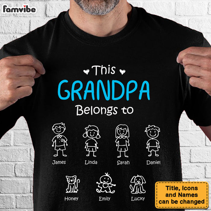 Personalized Gift For This Grandpa Belongs To Shirt - Hoodie - Sweatshirt 30534 1