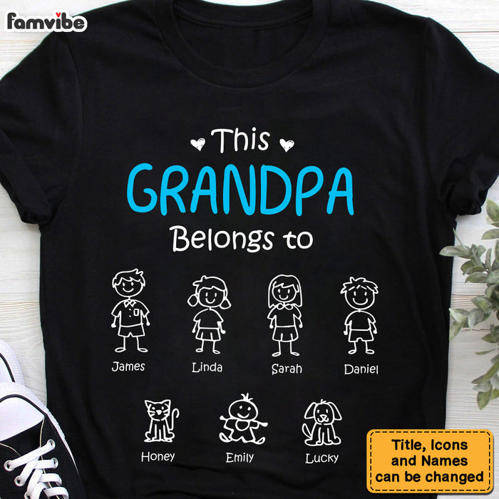 Personalized Gift For This Grandpa Belongs To Shirt - Hoodie - Sweatshirt 30534 1