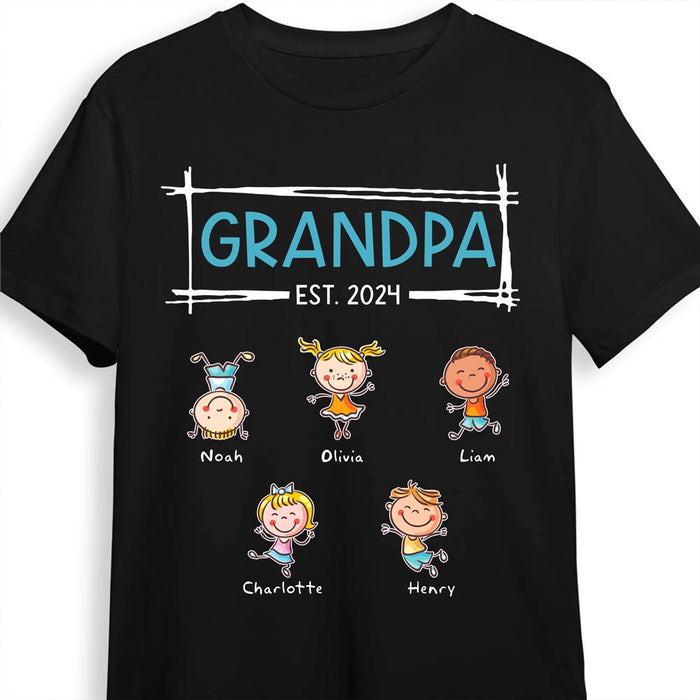 Personalized Gift For Grandpa Est. 2024 Shirt - Hoodie - Sweatshirt 30535 1