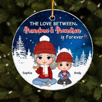 Personalized Christmas Gift For Grandson Skynight Ornament Circle Ornament 30539 thumb 1