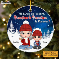 Personalized Christmas Gift For Grandson Skynight Ornament Circle Ornament 30539 thumb 1
