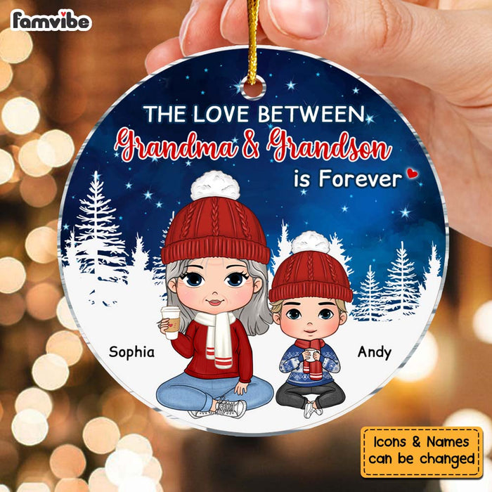 Personalized Christmas Gift For Grandson Skynight Ornament Circle Ornament 30539 1