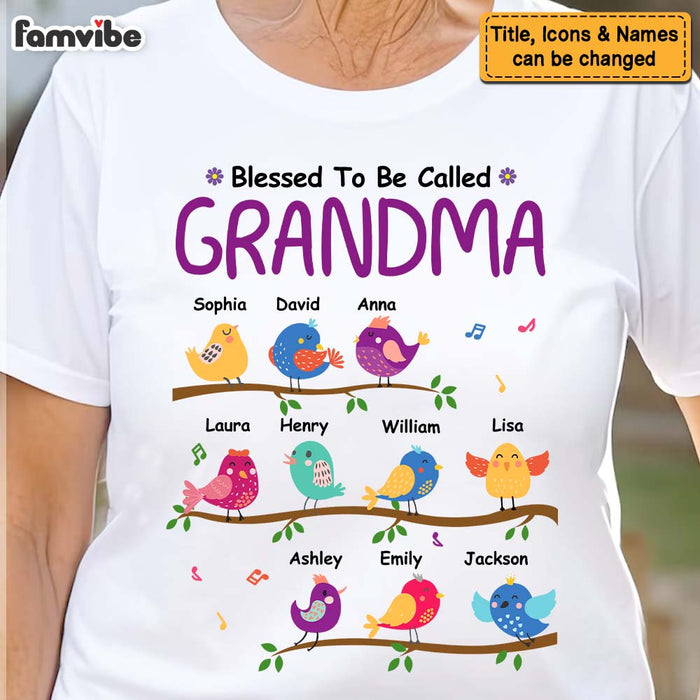 Personalized Blessed To Be Called Grandma Shirt - Hoodie - Sweatshirt 30541 1
