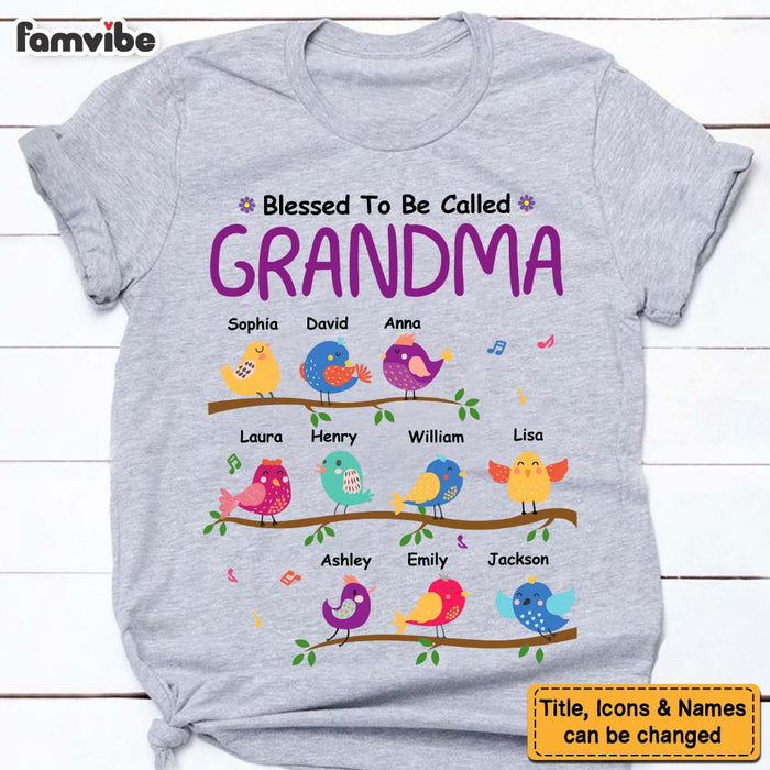 Personalized Blessed To Be Called Grandma Shirt - Hoodie - Sweatshirt 30541 1