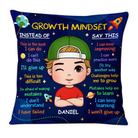Personalized Christmas Gift For Grandson Growth Mindset Pillow 30542 thumb 1