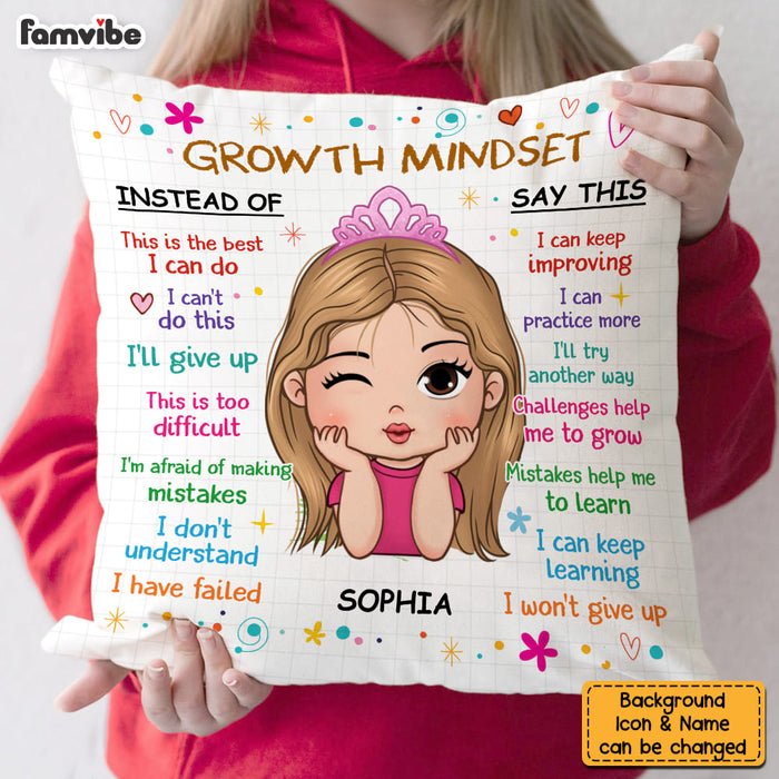 Personalized Christmas Gift For Grandson Growth Mindset Pillow 30542 1