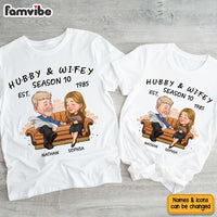 Personalized Hubby And Wifey Season Married Couple T Shirt 30545 thumb 1