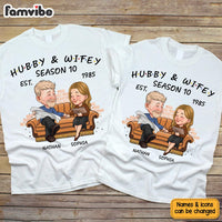 Personalized Hubby And Wifey Season Married Couple T Shirt 30545 thumb 1