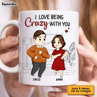 Personalized I Love Being Crazy With You Couple Mug 30555 thumb 1