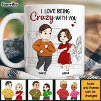 Personalized I Love Being Crazy With You Couple Mug 30555 thumb 1