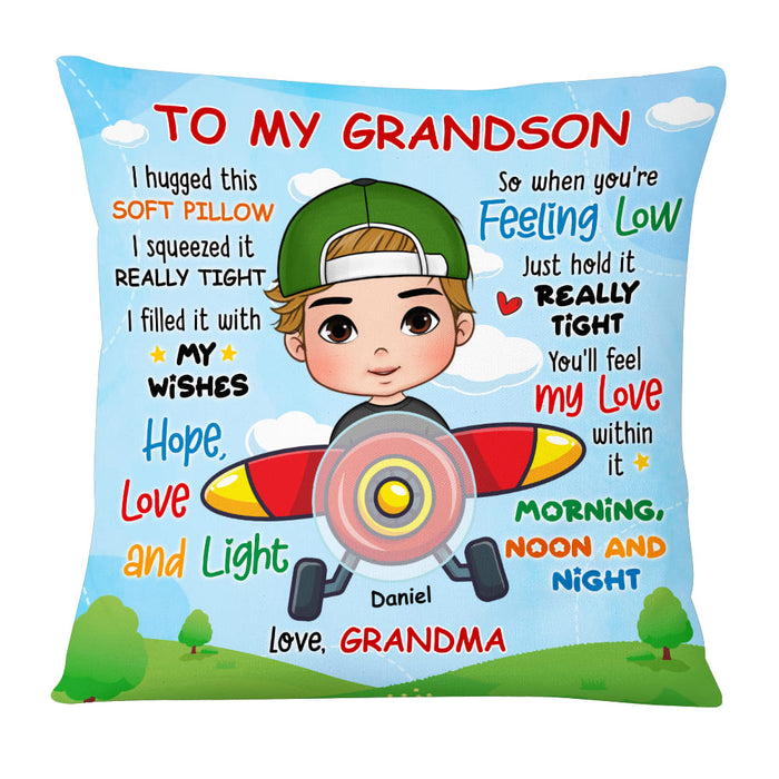 Personalized Gift For Grandson Pilot Pillow 30558 1