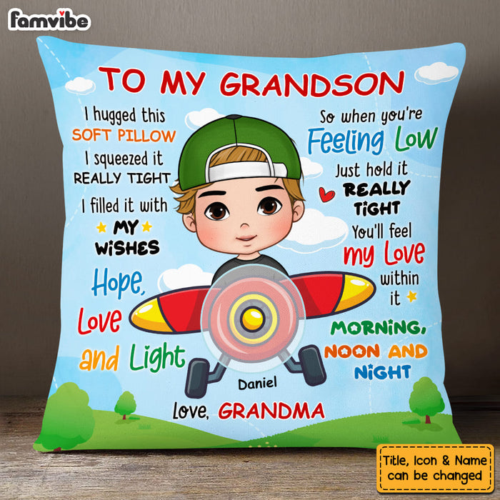 Personalized Gift For Grandson Pilot Pillow 30558 1