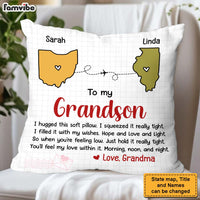 Personalized Gift For Grandson Granddaughter Long Distance Pillow 30566 thumb 1