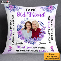 Personalized Gift For Friends Laugh A Little Harder Upload Photo Pillow 30567 thumb 1